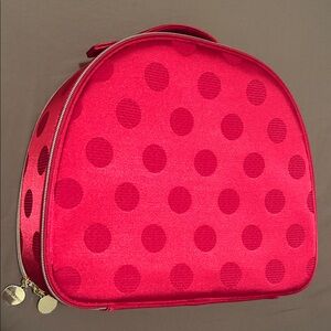 Estee Lauder Red Polka Dot Cosmetic Case